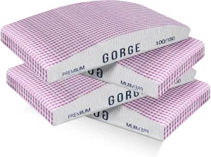 100 Pcs Nail File 100/180 Grit Dual-Sided Emery Boards Washable/Reusable, Perfect for Acrylic & Natural Nails, Professional Salon and Home Use.