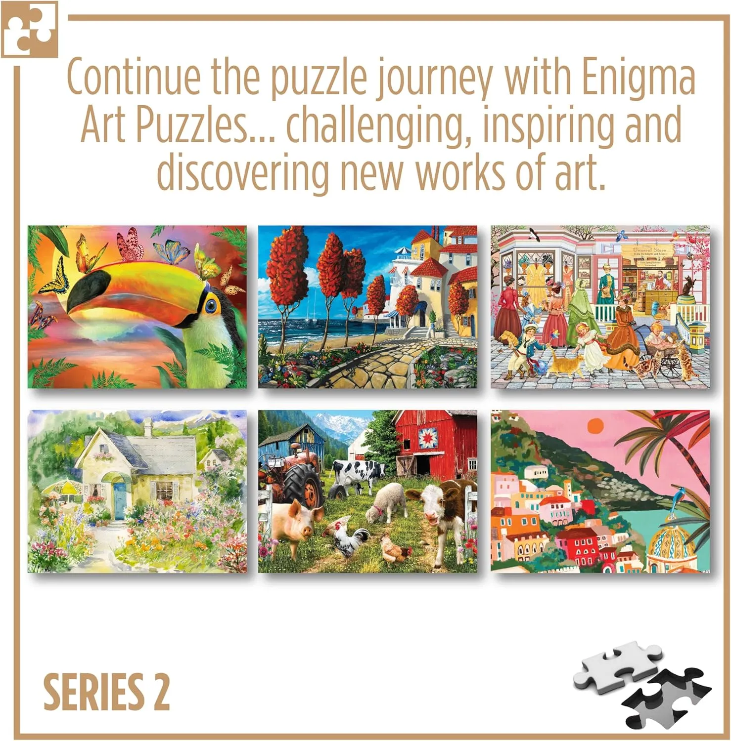 1000 Piece Puzzle for Adults Enigma Sharon Steele Happy Farm Day 27X20 blueboard Jigsaw by Playview Brands