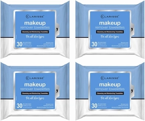 120ct Facial Cleaning Wipes Makeup Remover Cleansing Towelette Moisturize Clean Alcohol Paraben Free Formula Face Cleaning Moisturizing Pre-Moistened Ultra Soft Facial Gentle Dirt Oil Eyeshadow