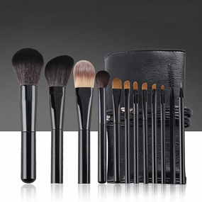 12 Makeup Brushes Set Of Brushes Foundation Brush Makeup School Makeup Brush Set