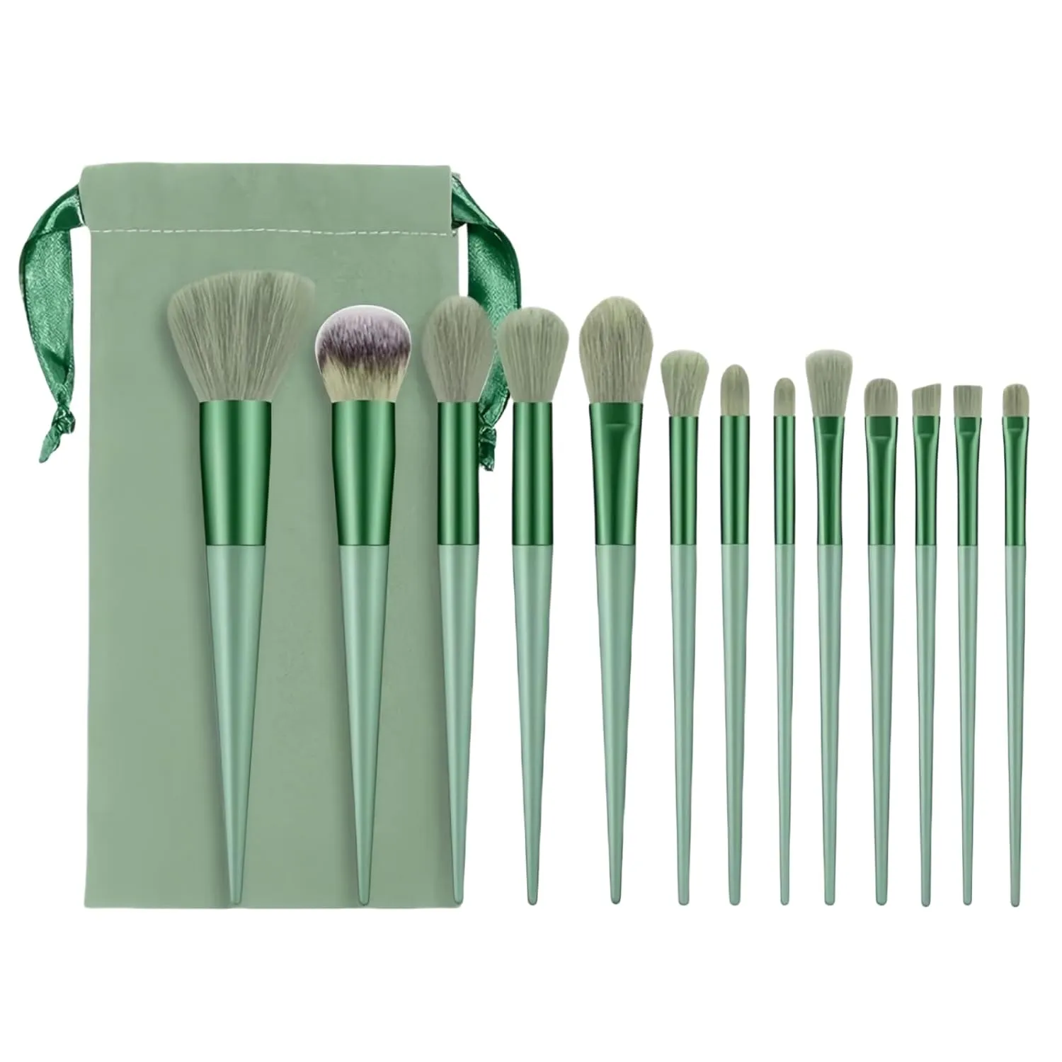 13 Piece Makeup Brush Set, Premium Synthetic Makeup Brushes for Professional Eyeshadow, Concealer Make up Brush Kit with Cloth bag