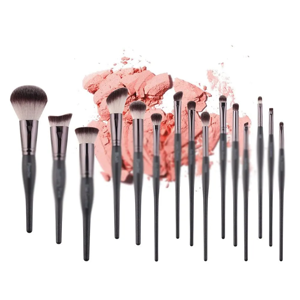 15 Piece Makeup Brush Set Full Set of Powder Eye Shadow Lip Brush Concealing Blush