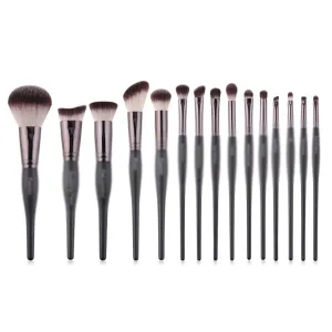 15 Piece Makeup Brush Set Full Set of Powder Eye Shadow Lip Brush Concealing Blush