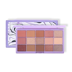 15 Pink and Nude Eyeshadow Palettes/Eyeshadow Palettes with fine pearlescent/non-staining natural color palettes to create deep eye sockets and improve facial dimension. (01)