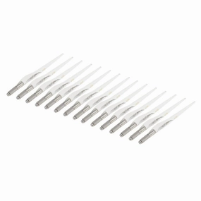 15 Pieces Reusable Salon Eyebrow Lip Eyeliner Tattoo Pens Holder Clear for Microblading Permanent Makeup Artists - Aluminum Alloy Construction - Versatile for Eyebrows, Lip