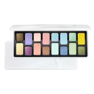 16-Color Eyeshadow Palette- Long-Lasting, Crease-Proof & Blendable | Peach Coral & Mint Green Color Clash | High-Brightness Spring Makeup for Daily Wear, Dates (#02 Romcom)