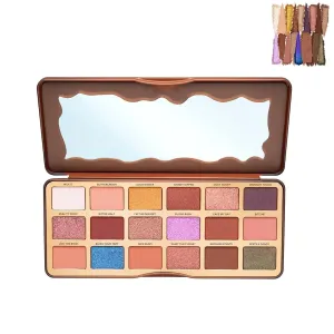 18-Shade Eye Shadow and Blush Palette – Versatile Shades with Matte, Shimmer, and Metallic Finishes for Intense Color and Long-Lasting Glow