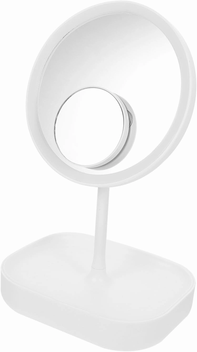 1 Set Led Vanity Mirror Led Makeup Mirror Compact Makeup Mirror Travel Make up Mirror Table Top Mirror Touch Screen Vanity Mirror with Led Makeup Mirror with Lights Home Accessory