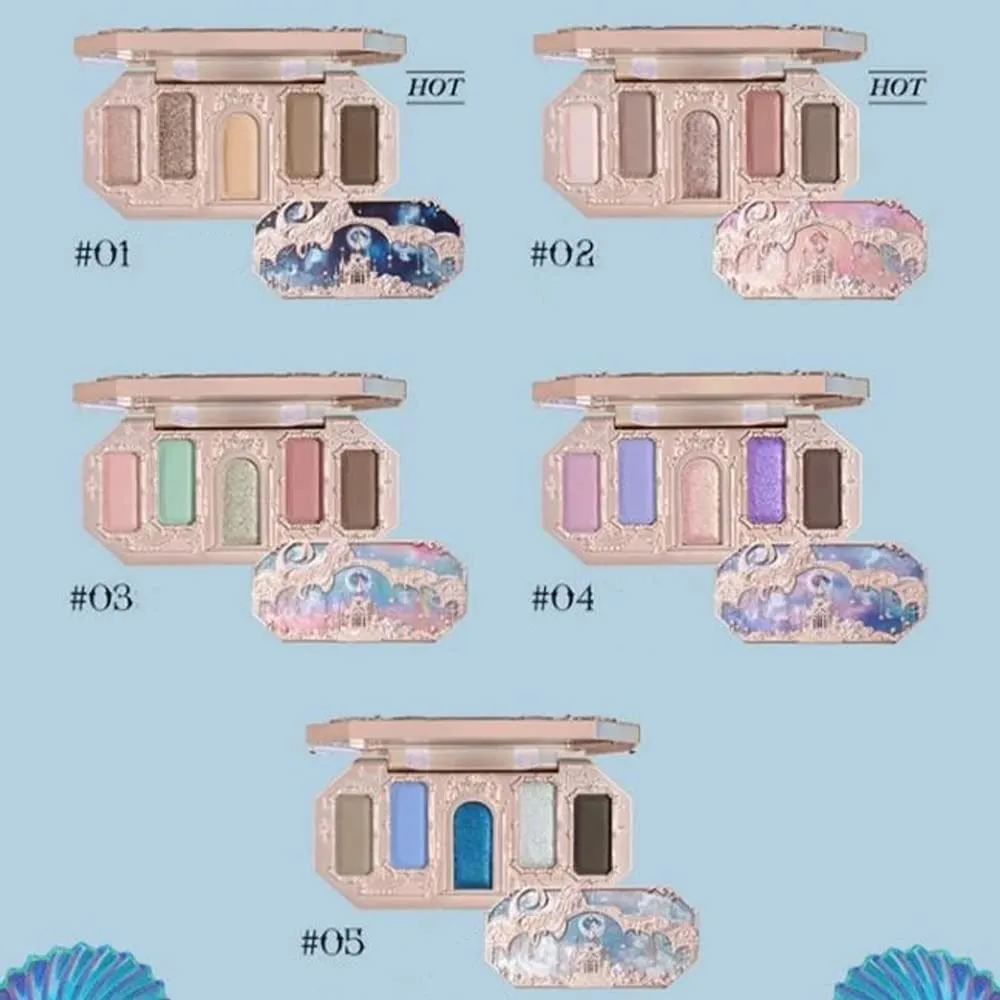 1PC huazhixiao Moonlight Mermaid Eyeshadow Palette,Matte Eyeshadow Palette,8-Color Matte Shimmer Glitter Eye Makeup Cosmetics Women Beauty Eye Shadow (#02)