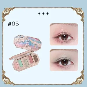 1PC huazhixiao Moonlight Mermaid Eyeshadow Palette,Matte Eyeshadow Palette,8-Color Matte Shimmer Glitter Eye Makeup Cosmetics Women Beauty Eye Shadow (#03)