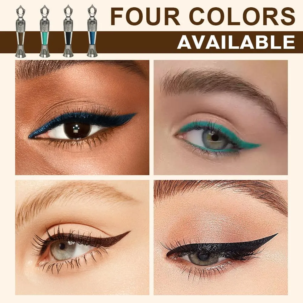 2024 New Natural Powder Eyeliner, 100% Natural Eyeliner in Powder Form, Multi-Use Eye Makeup, Smudge-proof, Longwearing (Blue)