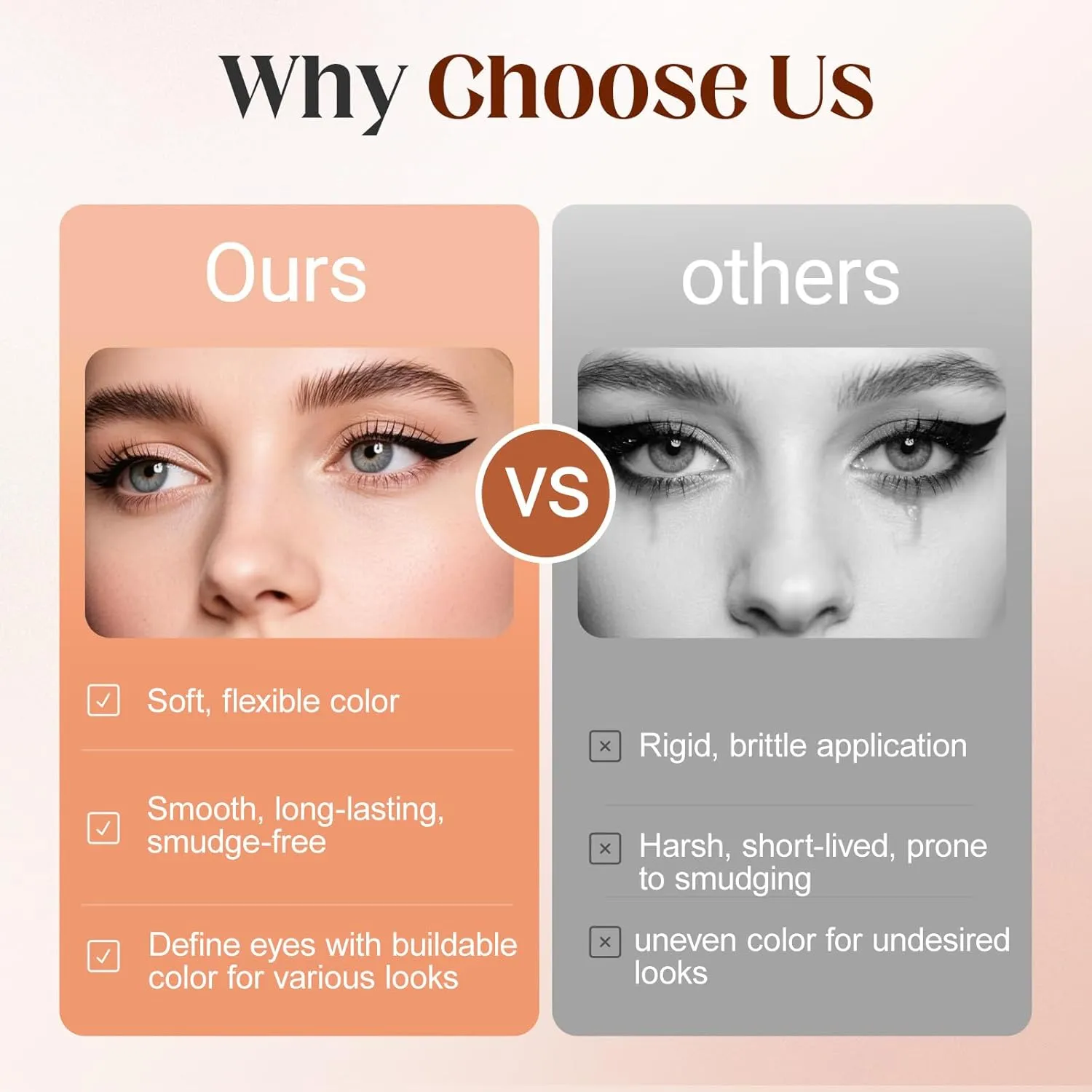 2025 New 24 HR Waterproof Eyeliner Duo Sharpenable Eye Pencil, No Smudging, Fading, 2 in 1 Eye Liner and Eyebrow Pencils, Smooth and Easy to Color (White Blue)