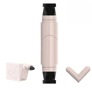 2025 New Gel Eyeliner Pencil Set, Foldable Eyeliners for Perfect Wing, Waterproof Eyeliner Stamp, for Beginners (Black)