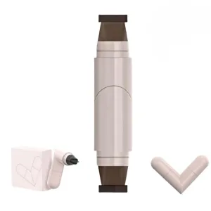 2025 New Gel Eyeliner Pencil Set, Foldable Eyeliners for Perfect Wing, Waterproof Eyeliner Stamp, for Beginners (Brown)