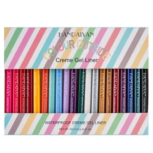20Pcs Longwearing Colorful Eyeliner Pencil Waterproof Smudge-proof Ultra-Pigmented Comfortable Smooth Eye Pencil - Holiday Eye Makeup Eyeliner Pen Gift Set Delineadores de Colores Para Ojos