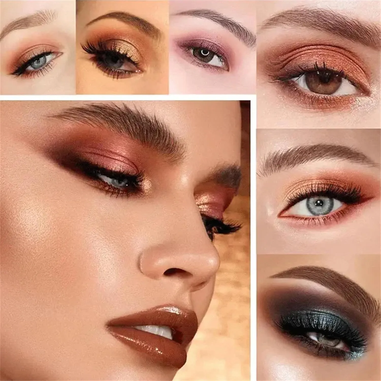 24 Colors Leopard Long Lasting Glamorous Eyeshadow Palette, Matte Shimmer Metallic Eyeshadow Pallet Long Lasting Blendable Natural Colors Make Up Eye Shadows (B)