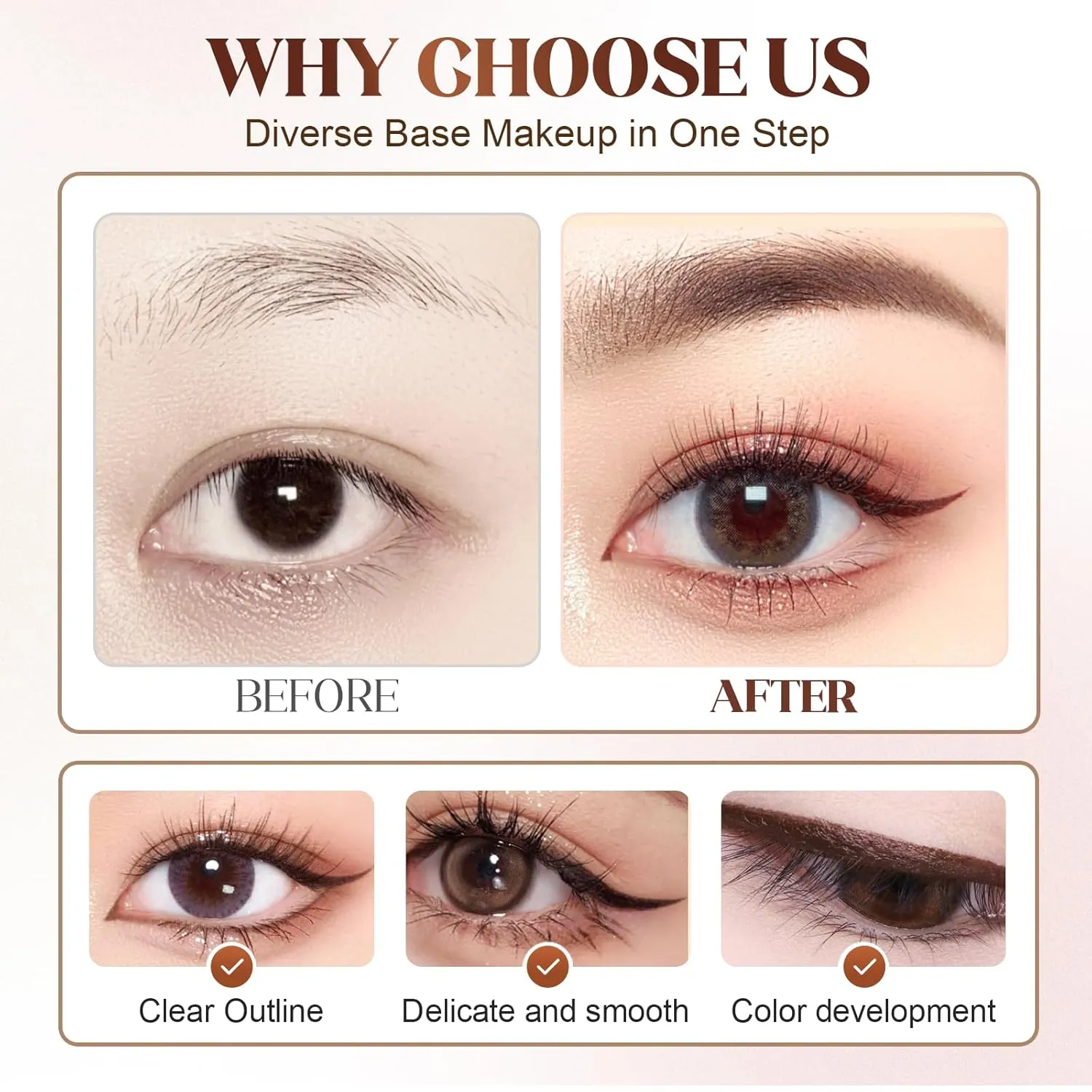 24 Hr Waterproof Eyeliner Duo Sharpenable Eye Pencil, 2025 New Persona Eyeliner Pencil Waterproof, No Smudging, Fading, Smooth And Easy To Color (All)