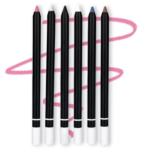 24 HR Waterproof Eyeliner Duo Sharpenable Eye Pencil, 2025 Upgraded Colored Waterproof Smudge Proof Glitter Eyeliner for Women Eye Makeup (6 Pcs)