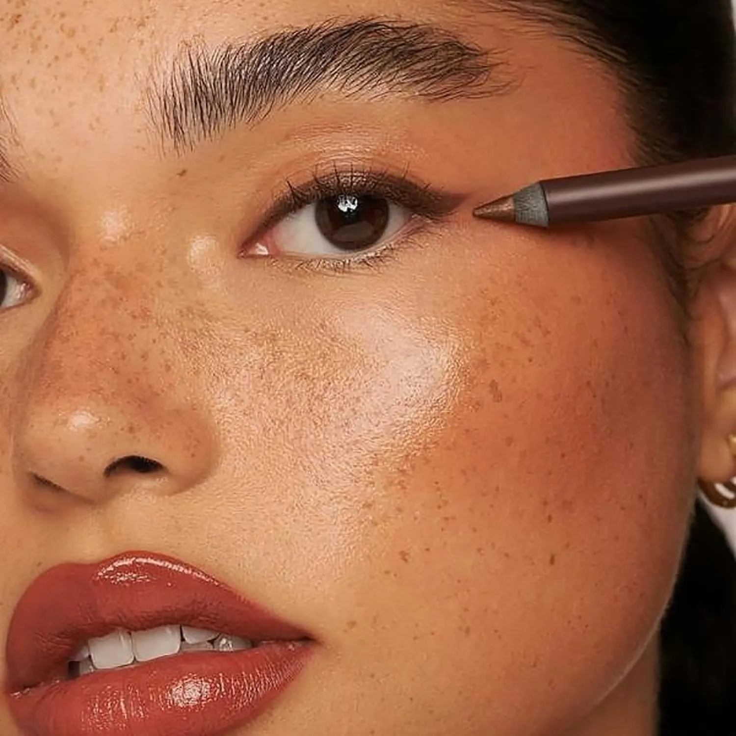 24hr Waterproof Eyeliner, Eyeliner Pencil Waterproof, Long-Wear 2 in 1 Eyeliners and Eyebrow Pencil, Sharpenable Smudge-Proof Eye Liner Pencils, Easy to Apply, Smooth Glide (Brown   Chocolate)