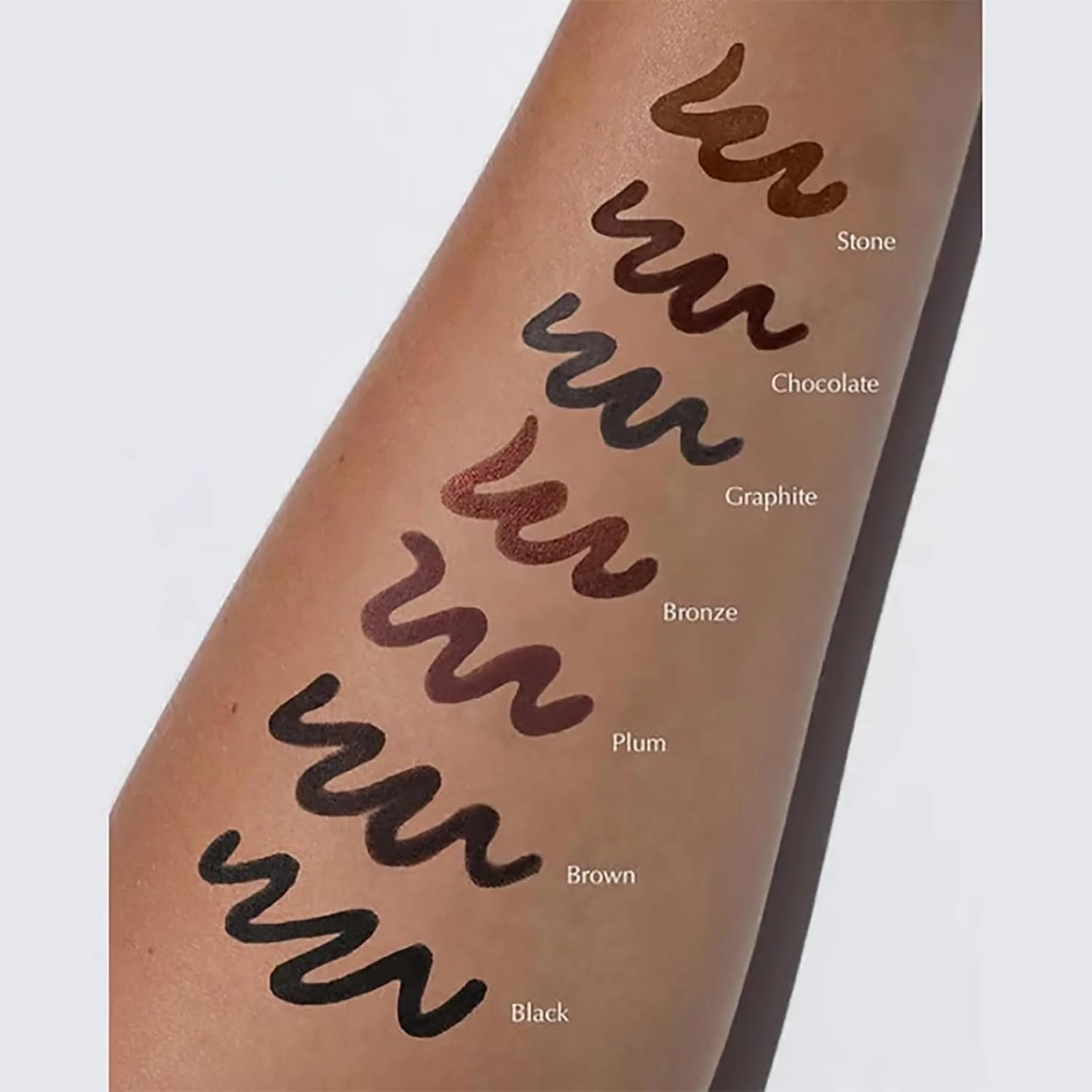 24HR Waterproof Eyeliner, 24 HR Waterproof Eyeliner Duo Sharpenable Eye Pencil, Glides on Smoothly, Ultra-Creamy (Chocolate Plum)