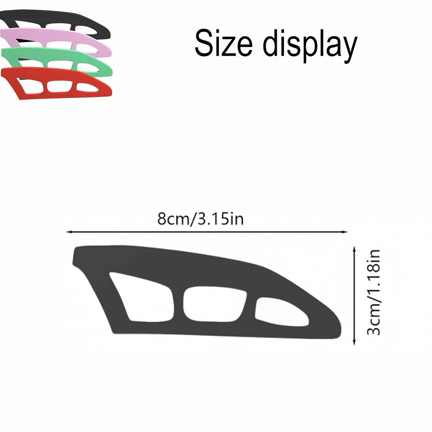 2pcs Silicone Eye Makeup Stencil, Eyetour Tool for Easy Eyeshadow Application, 3 Hole Eyeshadow Applicator Tool, Reusable Eye Makeup Stencils for Women (Green)