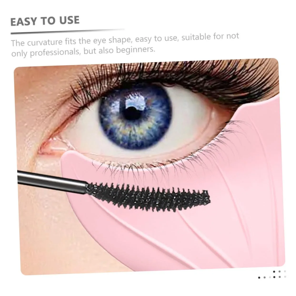 2pcs Silicone Eyeliner Stencil for Eye Makeup Easy Use Mascara Aid Tool Curved Design for Lash Line Precision for Beginners and Hooded Eyes