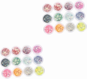 2sets Halloween Makeup Supplies Glitter Gel Neon Face Glitter Body Sequins Hair Highlighter Makeup *2