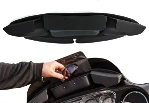 3 Pocket Windshield Bag with Magnetic Closure for Harley Touring Street Glide, Electra Glide, Ultra Limited and Tri Glide with Windshield 2014-2024