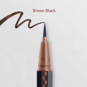 3650 All Day Liquid Liner, Waterproof, Smudge- Resistant with Fine Brush Tip in Brown Black