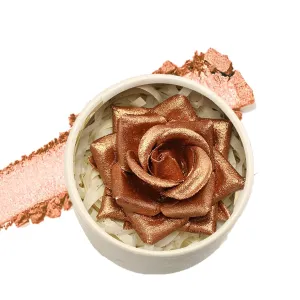 3D Rose Petal Blush, Flower Beauty Blush for Cheeks - Natural Rosy Glow Makeup, Buildable & Blendable Pressed Powder, Perfect Valentine's/Mothers Day Gift (F)