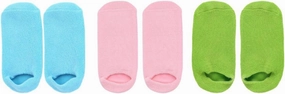 3Pairs Moisturizing Spa Socks of Foot Masks for Dry Skin Care Reusable Gel Treatment Comfortable and Durable for Home Salon Use