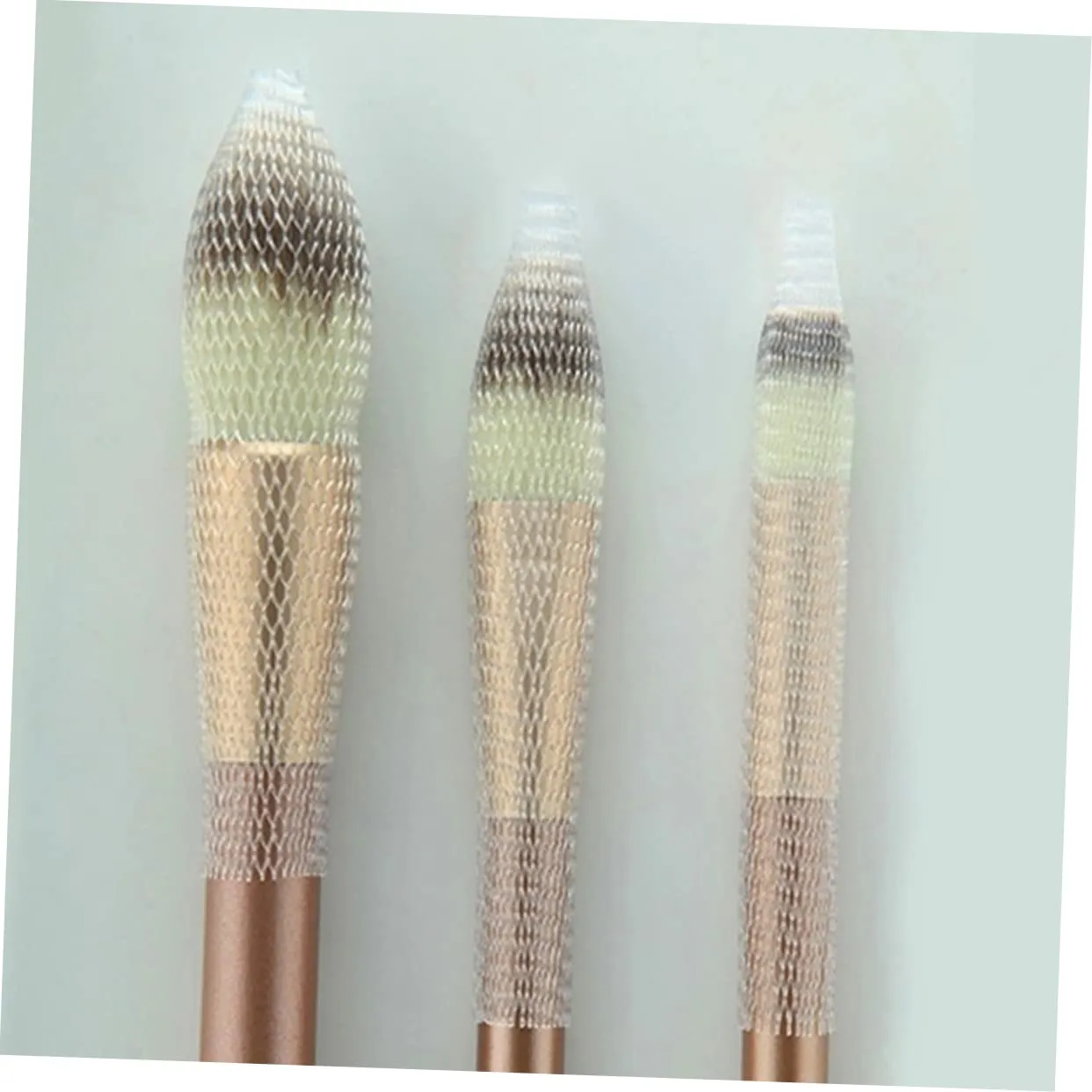3sets Makeup Brush Case Brush Mesh Cover Set Save Space in Travel 100pcs*3