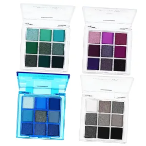 4 Pcs Eye Shadow Palette Glitter Eyeshadow Bright Eyeshadow Palette Pigmented Eyeshadow Palette Makeup Palette Eyeshadow Eye Make-up Palettes Eye Makeup Palette Plastic