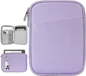 6-7 Inch Sleeve Carrying Case for 7" Kindle Colorsoft Signature Edition and All-New Kindle Paperwhite, Protective Sleeve Cover Pouch Bag for 6" Kindle/Kindle Oasis/E-Reader, Grey Purple