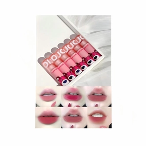 6 Colors Lip Gloss Set - Long Lasting & Waterproof Lipstick with Hydrating Formula, Non-Stick Cup, 6 Shades for Moisturizing & Vibrant Lips