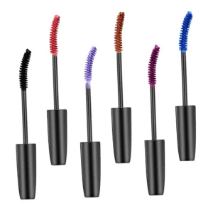 6pcs Colored Mascara Ultra-fine Smudge Formula for Lengthening Curling Eyelashes for Makeup Artists Beginners for Parties Everyday Use