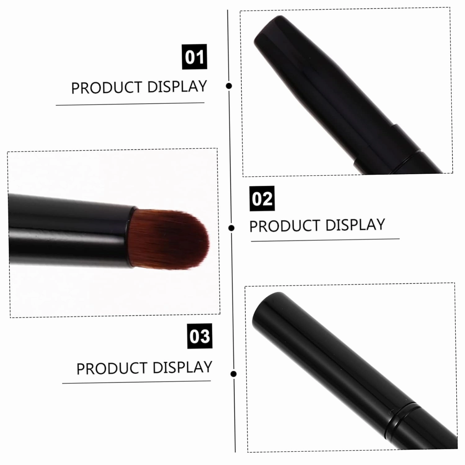 6pcs Portable Double-ended Angled Eyebrow Brush Professional Makeup Tool for Precise Brow Application for Makeup and Beginners for Comfortable Use