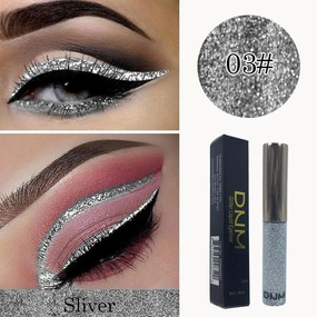 6x R Shimmer Glitteshadow Liquid Glitter Eyeliner Set Waterproof Long-Lasting Holographic Sparkling Shadow for Party Makeup
