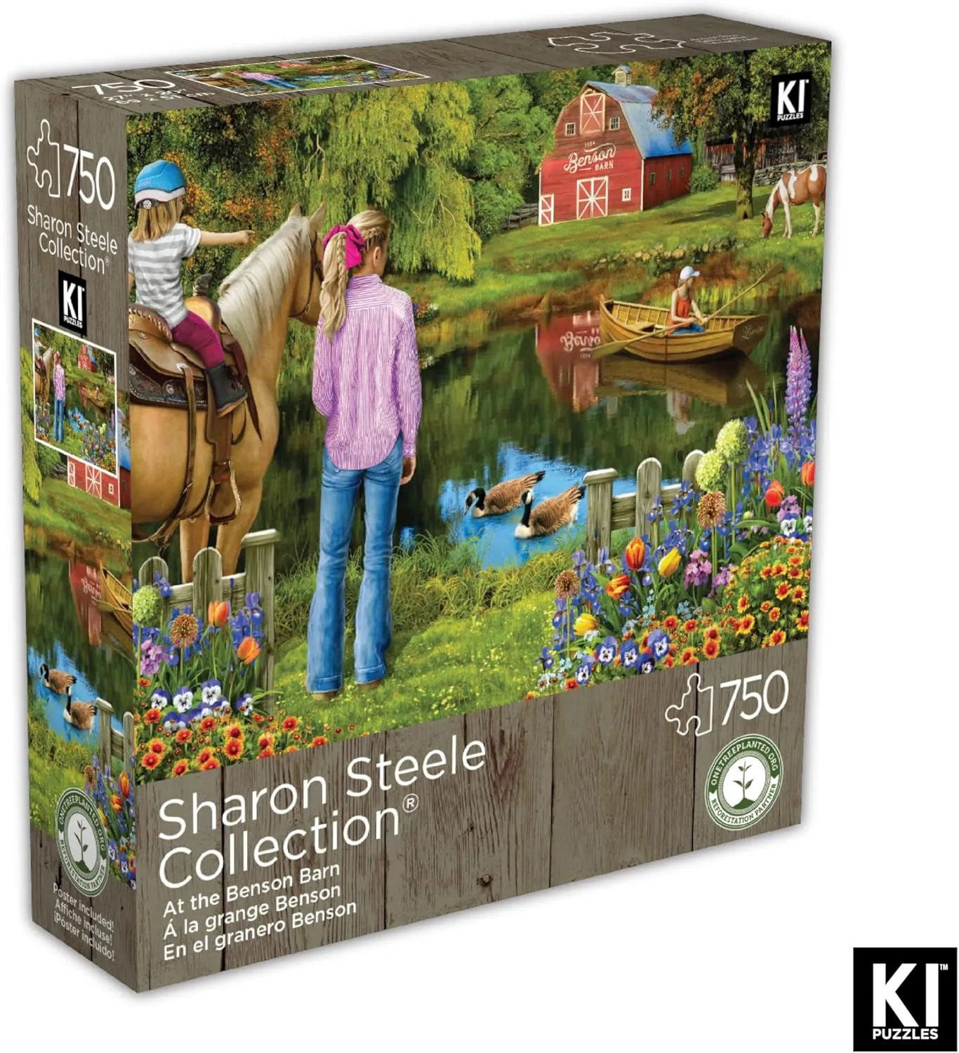 750 Piece Puzzle for Adults Sharon Steele at The Benson Farm Whimsical Country Farm 27x20 Jigsaw Puzzle
