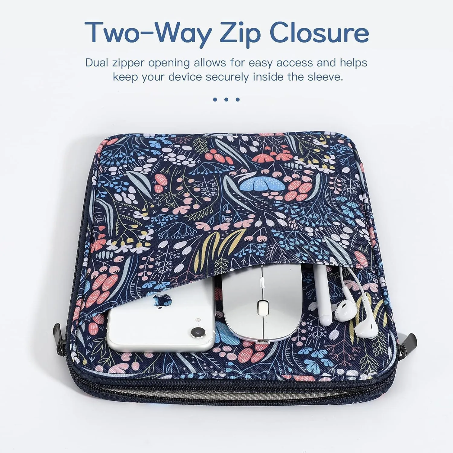 9-11 Inch Tablet Sleeve Bag Carrying Case for iPad (A16) 11th Gen 11", iPad 10th Gen 10.9" Air 5/4, i-Pad Air/Pro 11", i-Pad 9/8/7th, Galaxy Tab A9  Plus 11", Remarkable 2 10.3", Night Blue