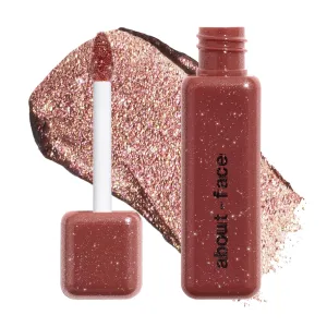 aboutface Fractal Glitter Eye Paint Digital Demise – Smudge-Proof, Long-Lasting Liquid Eyeshadow – Intense Sparkle with Mousse Texture – Vegan, Cruelty-Free, Marula Oil Infused – 0.13oz (Cinnamon)
