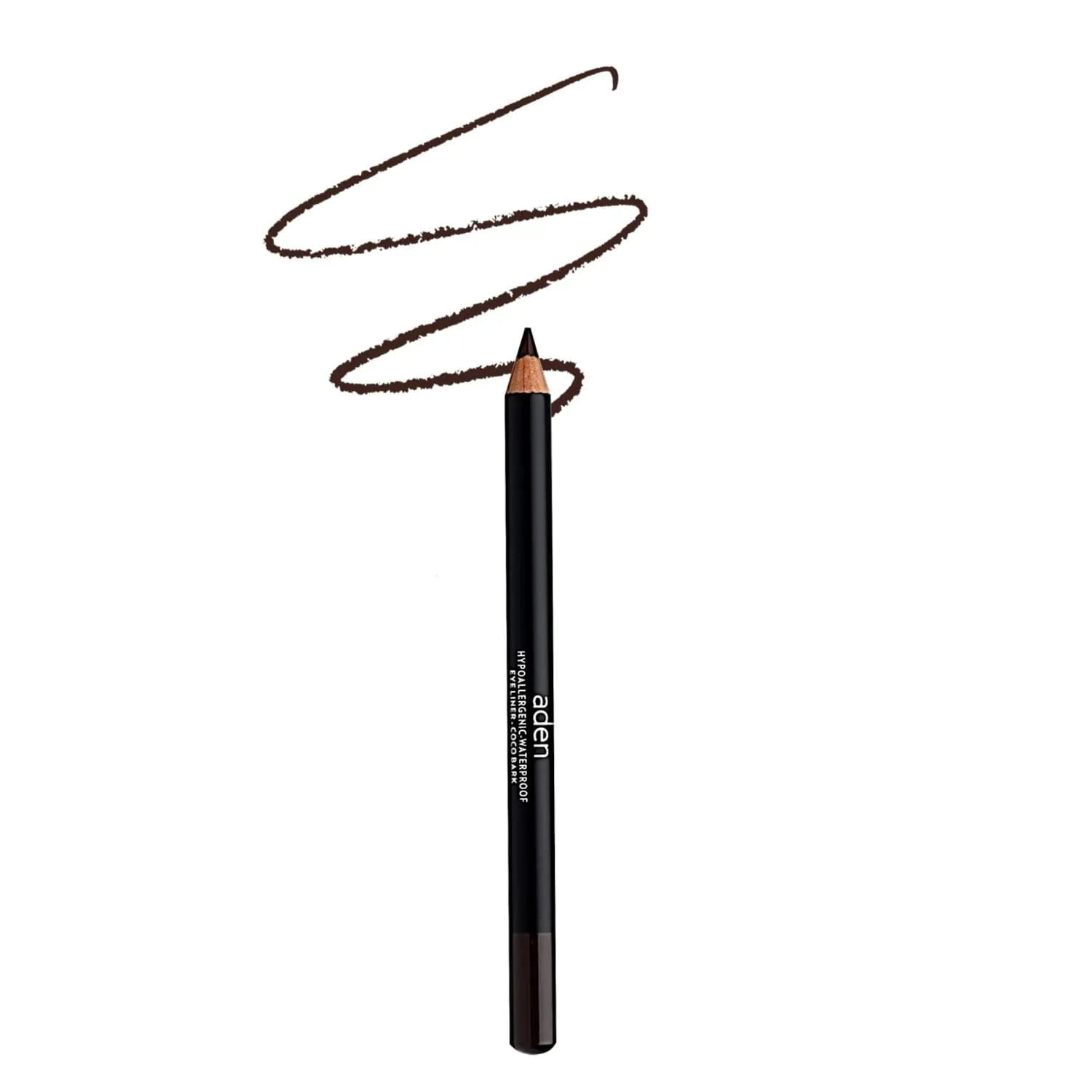 aden Eyeliner Pencil – Durable – Hypoallergenic & Waterproof – Oil free and Highly Pigmented (20 COCO BARK)