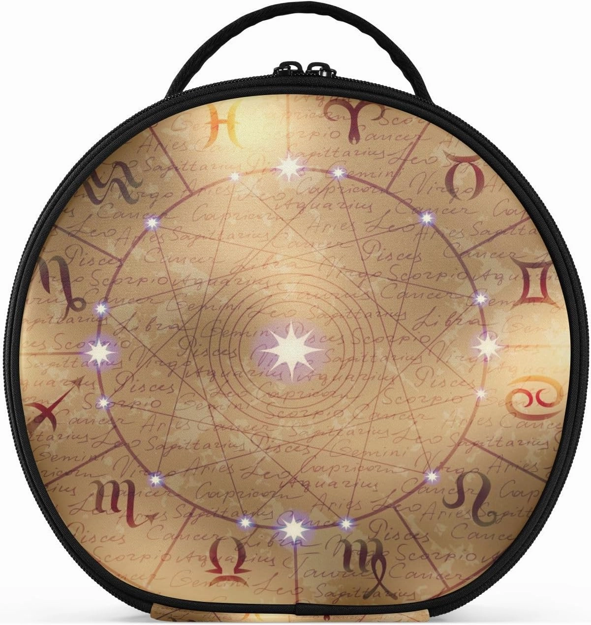 ALAZA Zodiac Signs Travel Cosmetic Organizer Make up Organizer Toiletry Bag