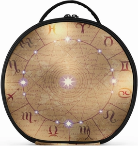 ALAZA Zodiac Signs Travel Cosmetic Organizer Make up Organizer Toiletry Bag