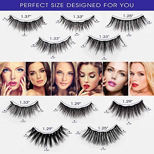 Alcastar Magnetic Eyelashes with Eyeliner Kit, Magnetic Lashes Natural Looking with, Reusable,Long Lasting, Easy Apply,Cruelty-Free (KIT 005)