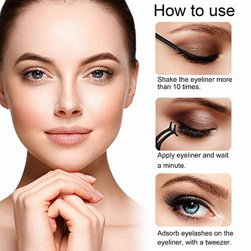 Alcastar Magnetic Eyelashes with Eyeliner Kit, Magnetic Lashes Natural Looking with, Reusable,Long Lasting, Easy Apply,Cruelty-Free (KIT 005)
