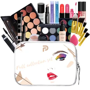 All-in-One Makeup Kit Gift Set, Makeup Kit for Women Full Kit, Makeup Gift Set Include Eyeshadow Palette Lipstick Concealer Blush Mascara Foundation Face Powder, Great Gift Choice(25 PCS)