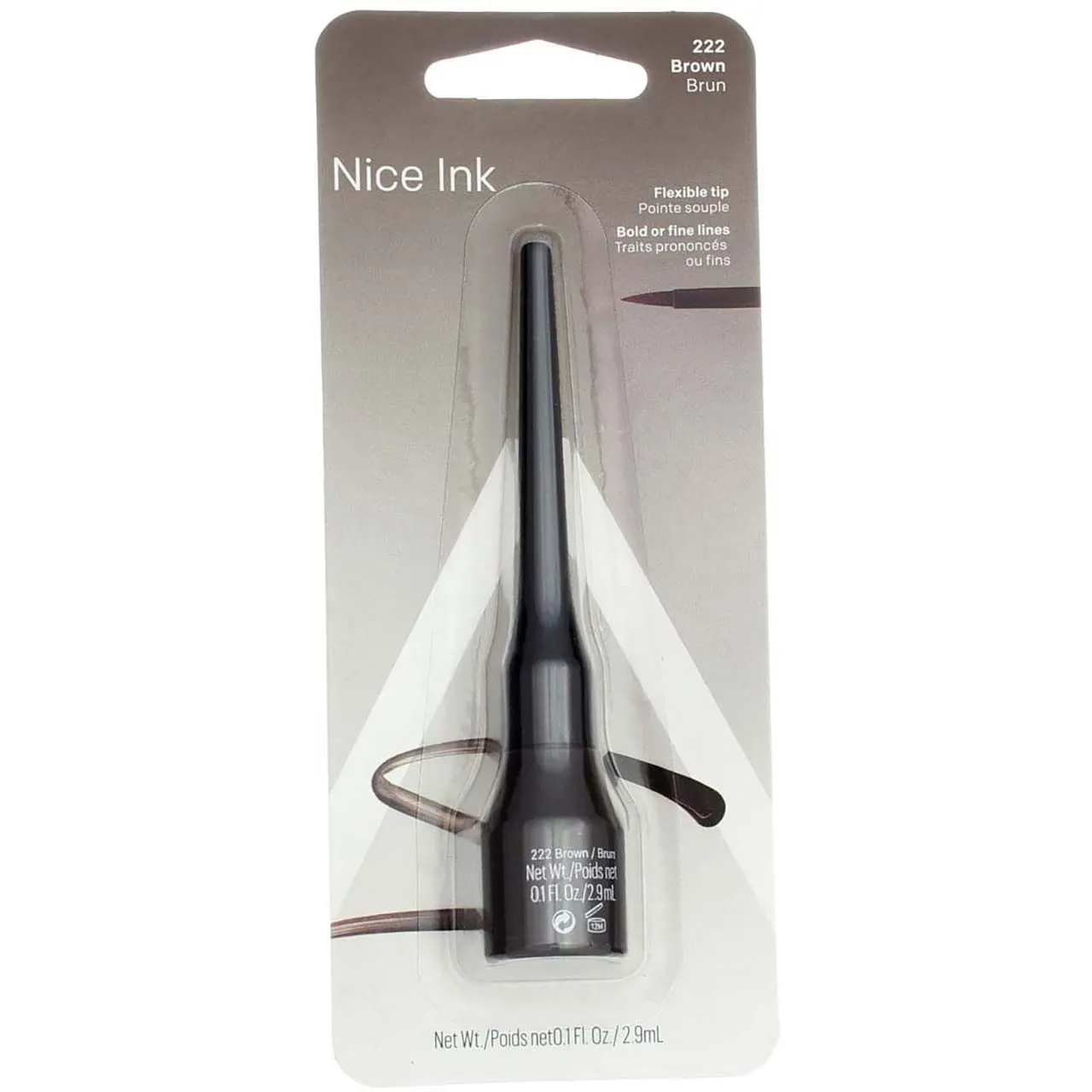 Almay Eyeliner Liquid Line, Brown [222], 0.1 oz (Pack of 2)
