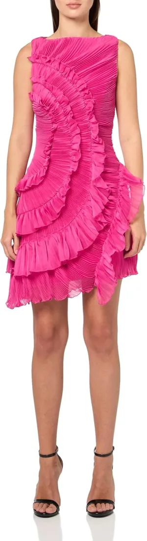 AMUR Women's Emilia Cascade Mini Dress