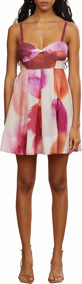 AMUR Women's Allison Printed Mini Dress